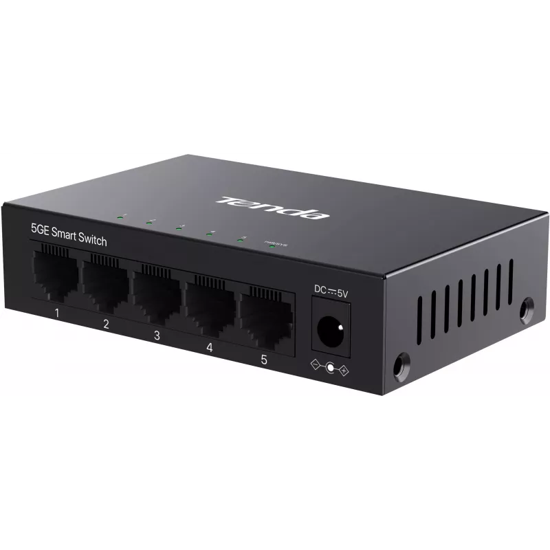 Switch gestionado en nube Tenda TEG2205D Web Smart L2, 5x 10/100/1000 Mbps, Metal, Sin ventilador