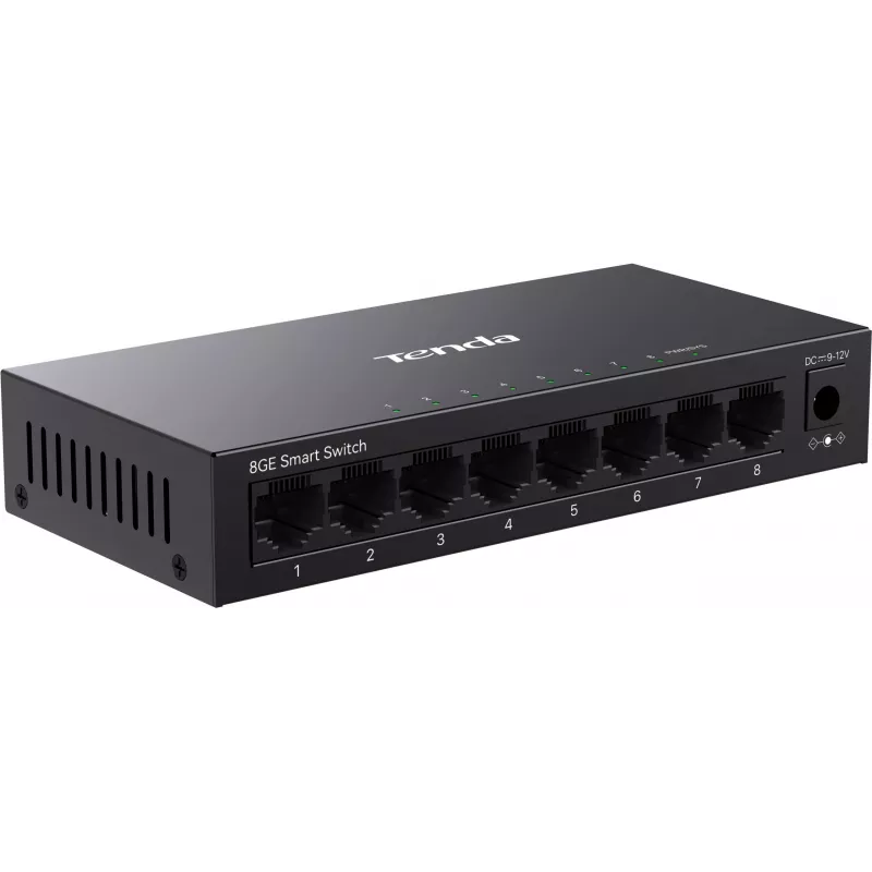 Tenda TEG2208D Web Smart L2 Cloud Managed Switch, 8x 10/100/1000 Mbps, metal, sin ventilador