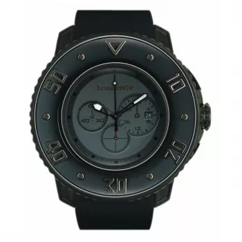 TENDENCE Gulliver Round reloj de cuarzo hombre 50mm correa de silicona negra