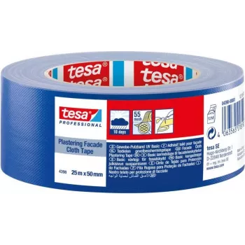 tesa 04398-00001-00 Cinta adhesiva de limpieza azul 25 m x 50 mm