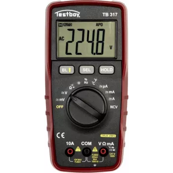 Testboy TB317 Multímetro digital CAT IV 1000 V True RMS 6000 cuentas 61413000