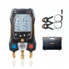 testo 550s set de manómetro digital manifold con Bluetooth y 2 sensores de temperatura de pinza inalámbricos (0564 5501)