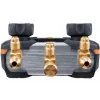 testo 550s set de manómetro digital manifold con Bluetooth y 2 sensores de temperatura de pinza inalámbricos (0564 5501)