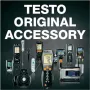 TESTO cinta adhesiva IR para superficies desnudas, hasta +250 °C, emisividad 0,95, 10 m de longitud, 25 mm de ancho (0554 0051)
