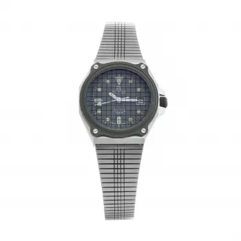 TETRA Women 105 Reloj mecánico de cuerda manual 25mm Acero inoxidable Negro Shell Cordovan