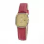 Reloj de pulsera mecánico de cuerda manual de mujer TETRA 125-CC-L 27mm esfera azul claro correa gris de Shell Cordovan