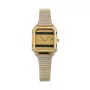 TETRA Reloj analógico de cuarzo para mujer 129-1-A1 (23 mm) - Correa de piel negra, esfera blanca