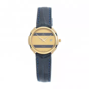 TETRA Reloj mujer 111-BL esfera azul correa de piel azul 27mm