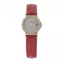 TETRA Reloj de mujer 114-RC-L (23mm) De cuerda manual Mecánico, Esfera plateada, Correa de piel negra