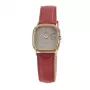 TETRA Reloj de mujer 125-R 27mm cuarzo analógico acero inoxidable piel marrón