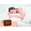 TFA 60.2549.08 CLOCCO Despertador radio controlado efecto madera Marrón