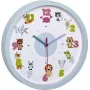 TFA 60.3051.14 Little Animal reloj de pared infantil - azul claro - 30,9 cm - cuarzo - analógico - Silent Sweep