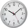 TFA 60.3522.02 Reloj de pared radiocontrolado plateado