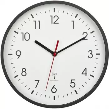 TFA 60.3550.01 reloj de pared radiocontrolado 24,5 cm x 4,2 cm negro
