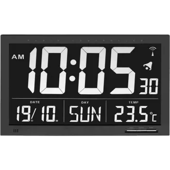 TFA 60.4505 Reloj de pared radio controlado - Analógico, DCF-77, Blanco
