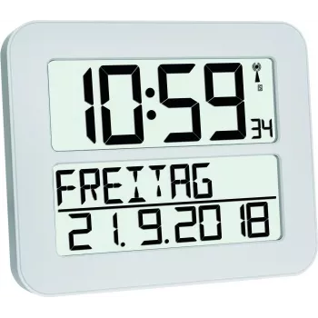 TFA 60.4512.02 TIMELINE MAX Despertador radiocontrolado Blanco
