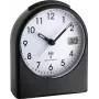 TFA 98.1040.01 Reloj radiocontrolado con indicador de temperatura, negro