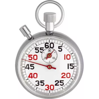 TFA Dostmann 38.1022 Temporizador de cocina mecánico Plata-Blanco