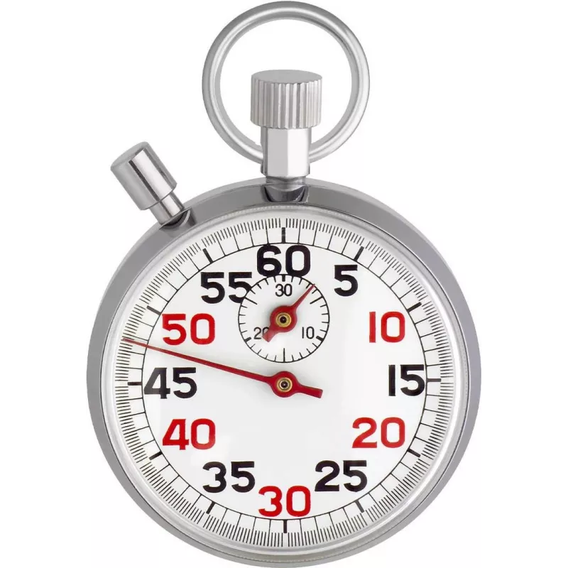 TFA Dostmann 38.1022 Temporizador de cocina mecánico Plata-Blanco