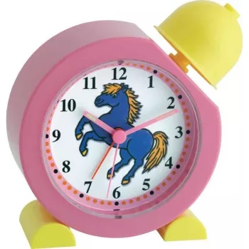 TFA Dostmann Despertador analógico rosa amarillo 60.1011.12