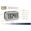 TFA Dostmann Lumio Plus despertador radio negro/plata