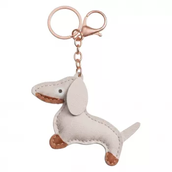 Cadena universal para teléfono TFO beige perro salchicha - lanyard crossbody ajustable con adaptador de parche