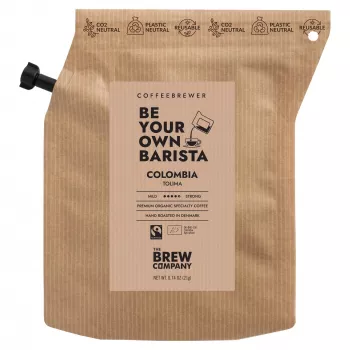 The Brew Company Colombia tueste medio café molido en bolsitas de infusión, 100% arábica, Fairtrade, porción individual de 20 g