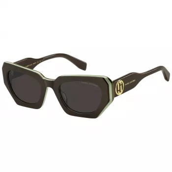 THE MARC JACOBS Gafas de sol mujer MARC851/S - montura de acetato cat-eye, cristales grises degradados, 52 mm