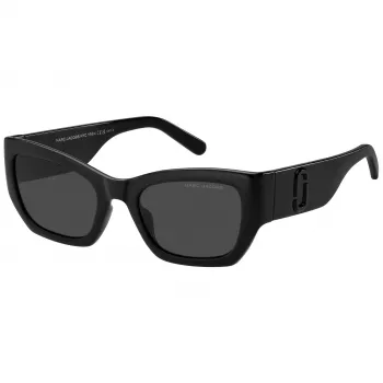 THE MARC JACOBS Gafas de sol de mujer MARC723S807 - Montura de acetato negra, lentes de policarbonato grises, 53 mm