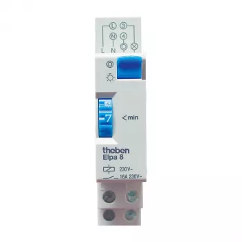 THEBEN THEB TLZ 1-7 min ELPA8 hasta 2300W Interruptor horario para luz de escalera 3/4 conductores