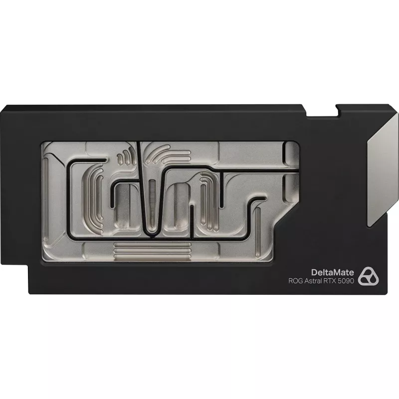 Thermal Grizzly DeltaMate Bloque de agua para GPU para Astral RTX 5090, ARGB, con backplate - acrílico, negro