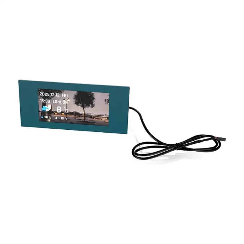 Thermaltake AC-080-OOTNAN-A1 Kit de panel LCD de 6,0 pulgadas para View 600 TG, Transformative Teal