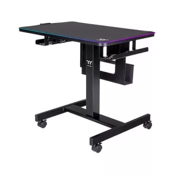 Thermaltake CycleDesk 100 GGD Escritorio con altura regulable eléctrica y RGB, negro