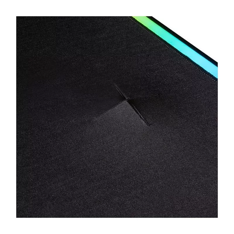 Thermaltake Level 20 Battle Station Gaming Desk – Estructura de acero en Z, superficie de MDF con fibra de carbono, capacidad 100kg, negra