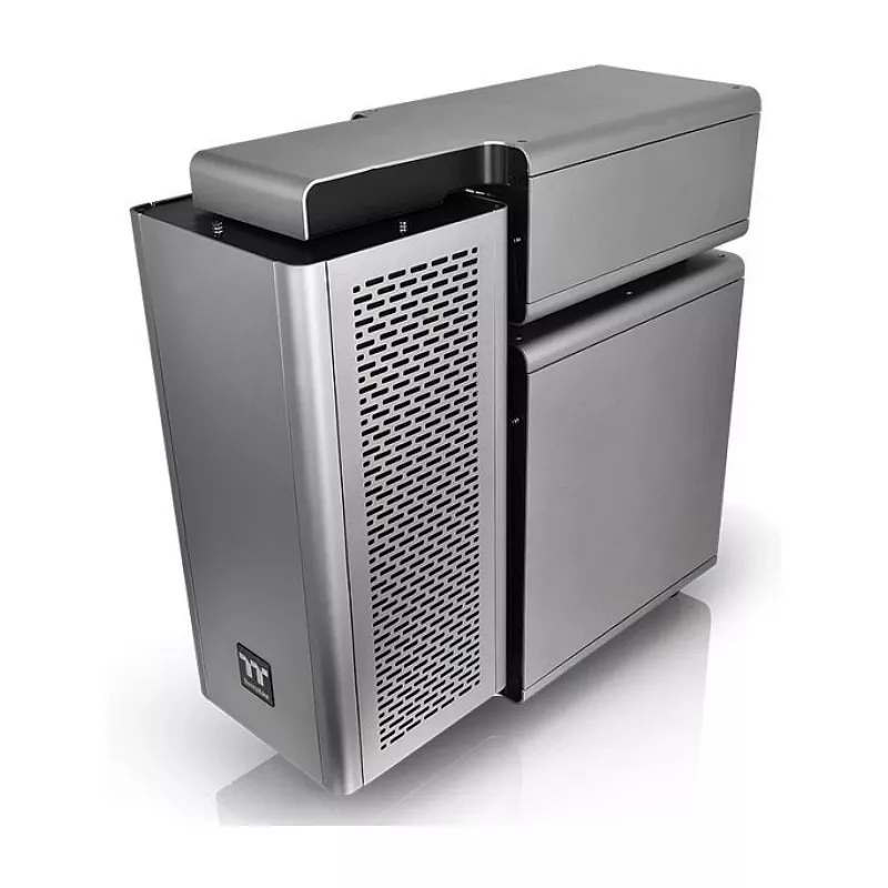 Caja Full Tower Thermaltake Level 20 Tempered Glass Edition, Gris/Negro, ventilador ARGB