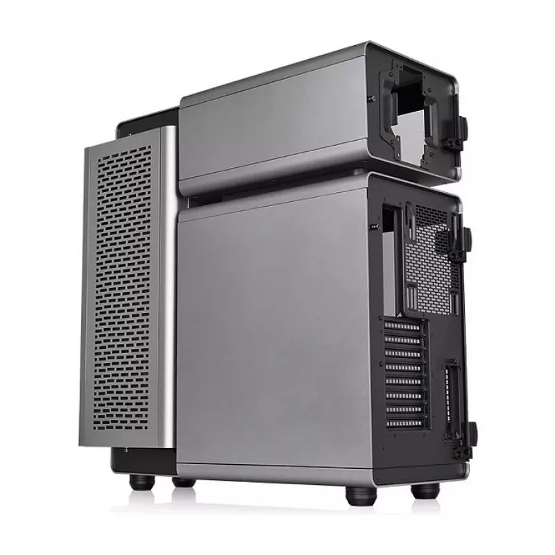 Caja Full Tower Thermaltake Level 20 Tempered Glass Edition, Gris/Negro, ventilador ARGB
