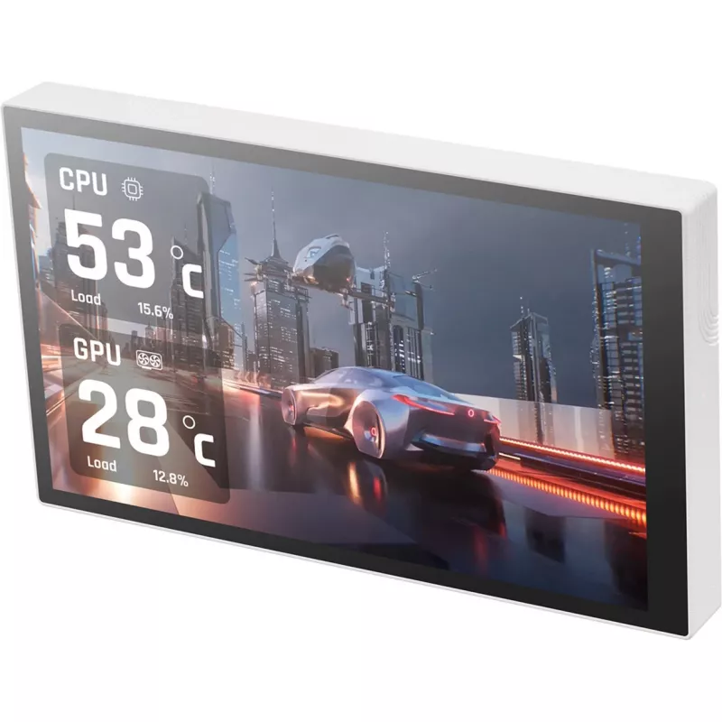 Thermaltake ST360 Ultra Snow 360 mm Refrigeración líquida All-in-One, LCD IPS de 7 pulgadas, blanco