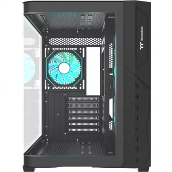 Thermaltake Vision 330 CR ARGB SE Edition Caja semitorre, Negro, 3x paneles de cristal templado, 3x ventiladores CT140 ARGB