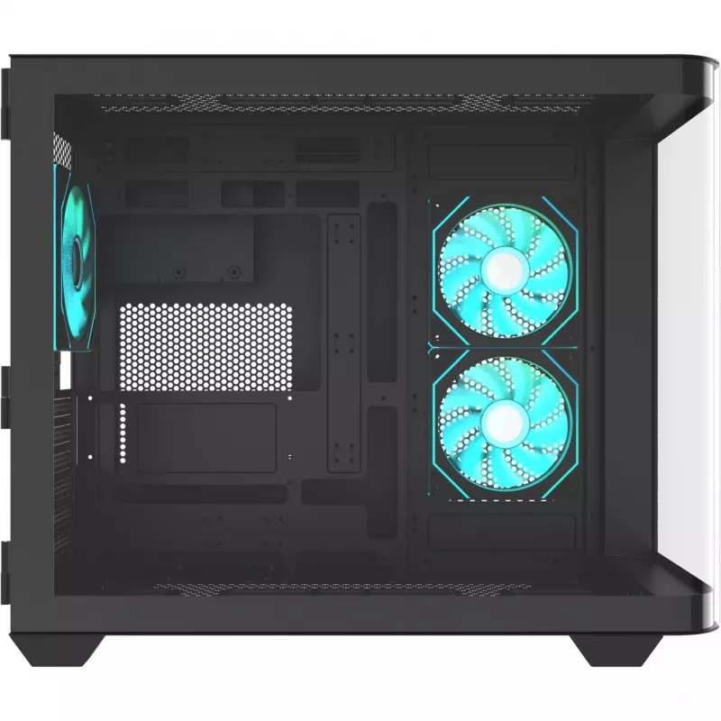 Thermaltake Vision 330 CR ARGB SE Edition Caja semitorre, Negro, 3x paneles de cristal templado, 3x ventiladores CT140 ARGB