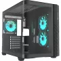 Thermaltake Vision 330 CR ARGB SE Edition Caja semitorre, Negro, 3x paneles de cristal templado, 3x ventiladores CT140 ARGB