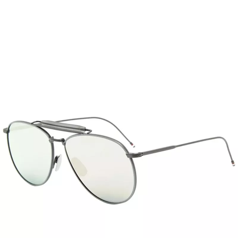 Thom Browne unisex TB015LTDBLKGR gafas de sol aviador 62/15/144 mm