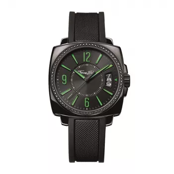 THOMAS SABO Reloj de hombre WA0106-208-20 40,5 mm acero inoxidable con baño iónico negro cronógrafo de cuarzo
