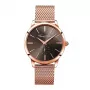 THOMAS SABO Rebel at Heart Reloj de cuarzo unisex 42mm acero inoxidable con baño iónico negro y piel WA01772652064