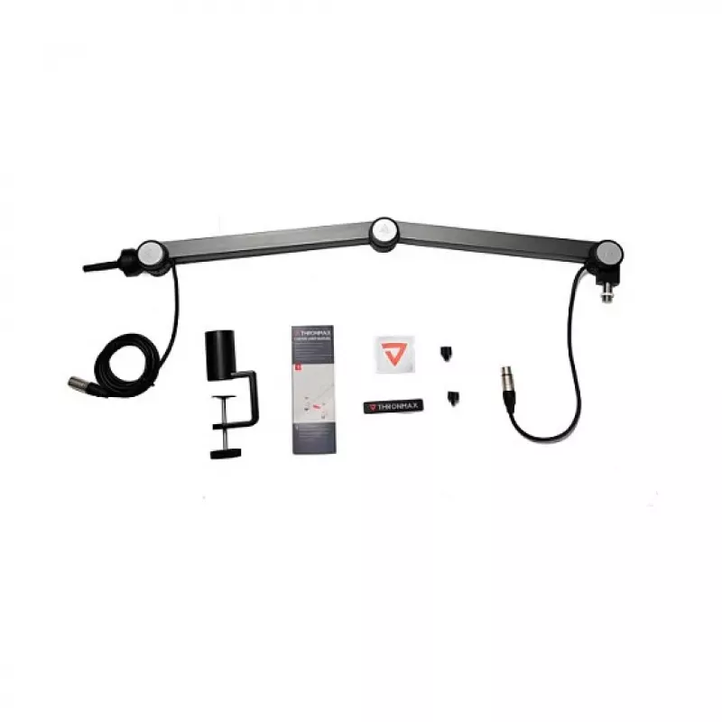 Pie de micrófono jirafa XLR THRONMAX Caster Stand