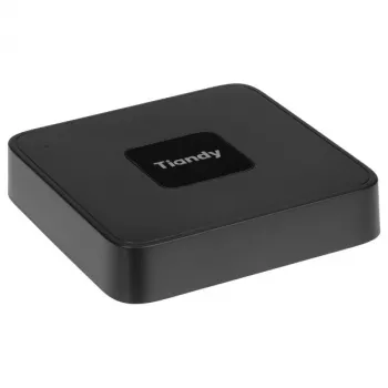 Tiandy TC-R3105 NVR IP de 5 canales con 4 puertos PoE, H.265+, 8MP, 1 SATA, HDMI 4K