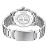 Timberland Henniker II Hombre Reloj de pulsera analógico de cuarzo 45 mm Acero inoxidable esfera azul cuero marrón