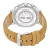 TIMBERLAND reloj de hombre analógico de cuarzo TDWGF0074901 – esfera azul, correa de piel marrón, 46mm