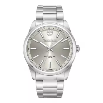 Timberland reloj de hombre analógico de cuarzo TDWGG0030001 45mm caja de acero inoxidable correa de piel marrón