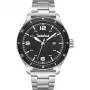 Timberland reloj de hombre analógico de cuarzo TDWGH0010503 46mm caja de acero inoxidable correa de piel marrón esfera azul