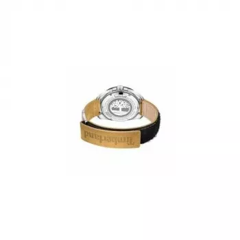 Timberland reloj de hombre analógico de cuarzo Henniker II 44mm caja de acero inoxidable correa de piel marrón TDWGB0029401